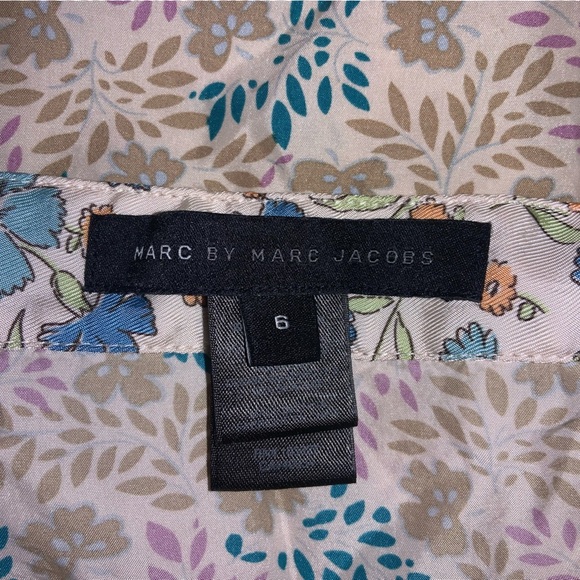 Marc by Marc Jacobs Silk Skirt Patchwork Floral Midlength - Picture 4 of 11